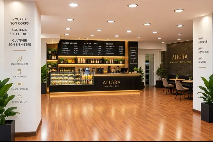 Projection du futur Healthy Bar ALIGRA